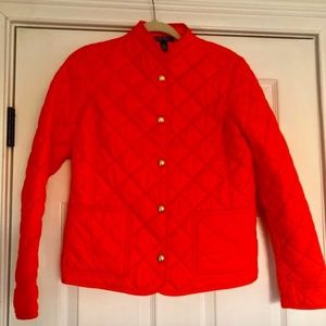 Orange Ralph Lauren Quilted Jacket- Like New Condition SMALL